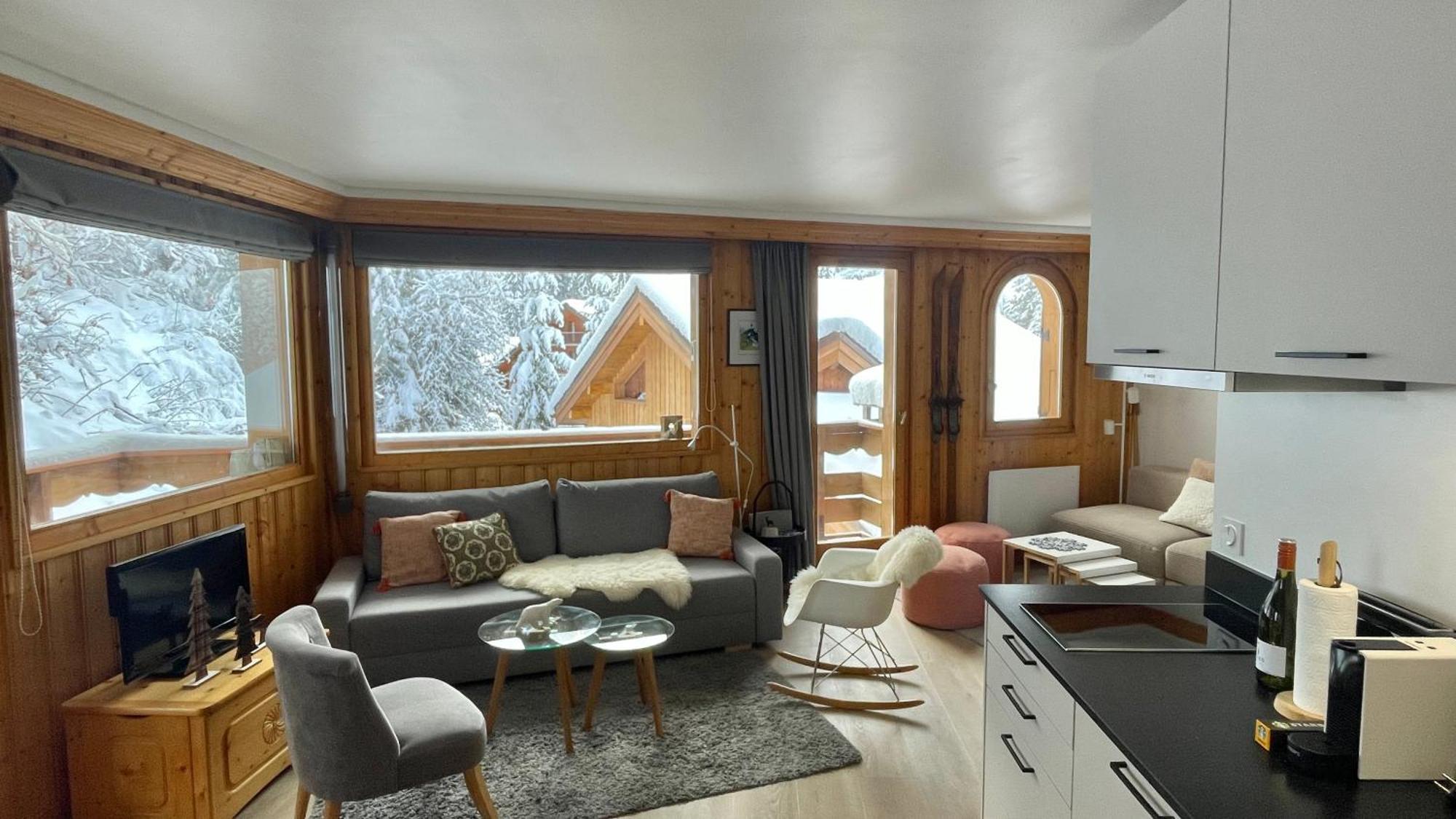 Meribel Centre La Chaudanne, Real Ski In And Out, 3 Bedrooms 2 Bathrooms Newly Renovated, Chalet L'Eperviere Eksteriør bilde