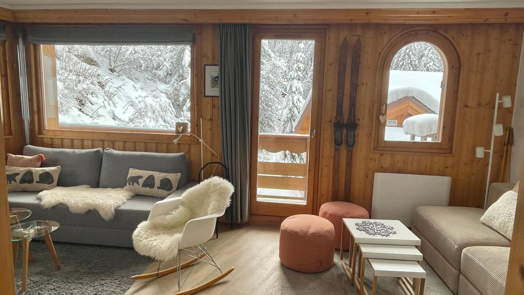 Meribel Centre La Chaudanne, Real Ski In And Out, 3 Bedrooms 2 Bathrooms Newly Renovated, Chalet L'Eperviere Eksteriør bilde